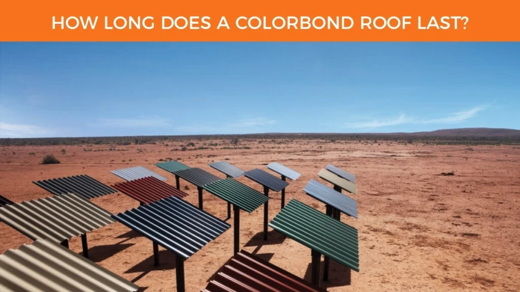 Colorbond steel roofing panels demonstrating the durability of Colorbond roofs