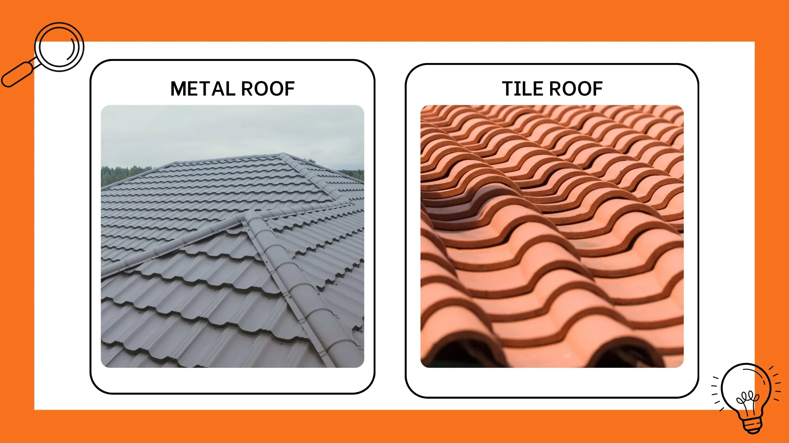 Comparison of metal roof vs tile roof for Melbourne homes